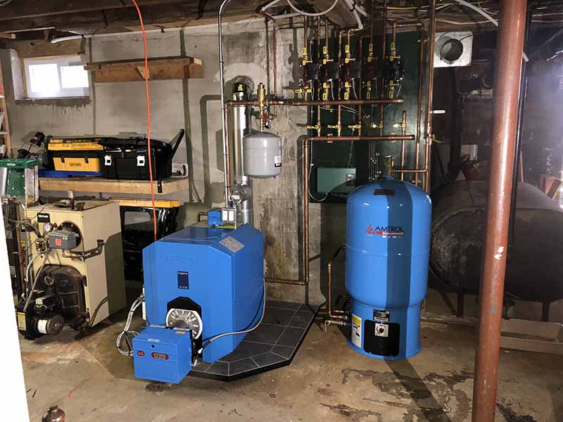 Oil fired heating system